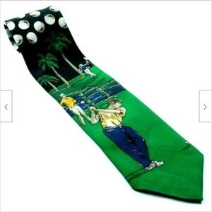 Golf Course Palm Tree Novelty Necktie